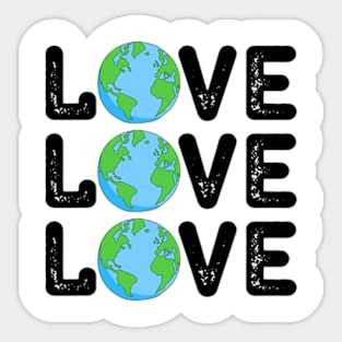 LOVE Earth Day Sticker